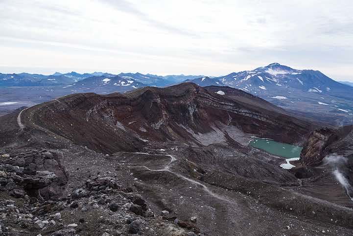 Mutnovsky Volcano seen from Gorely Volcano