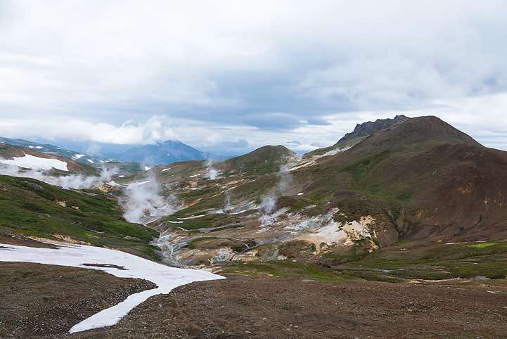 Geothermal field, Kamchatka wilderness, Pauzhetka area