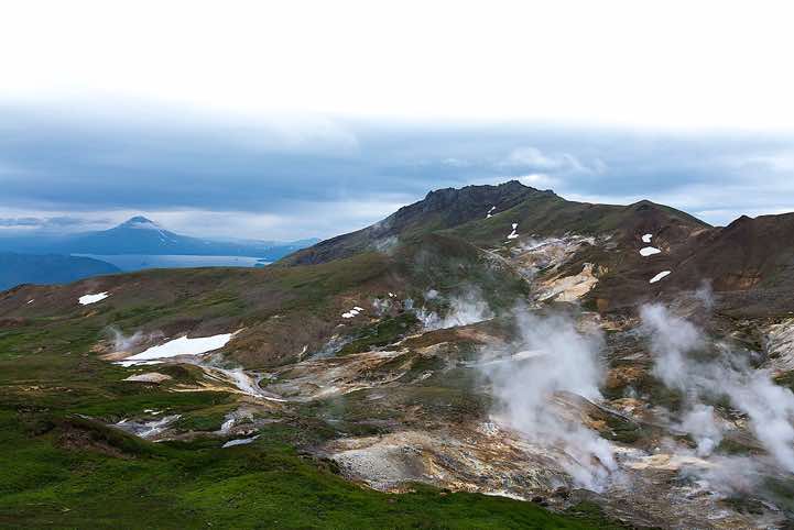 Geothermal field, Kamchatka wilderness, Pauzhetka area