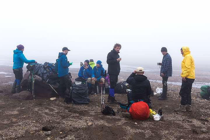 Rest in the mist, Kamchatka wilderness, Pauzhetka area