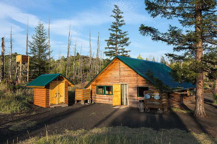 Campsite in the 'Dead Forest', Klyuchevskoy Nature Park