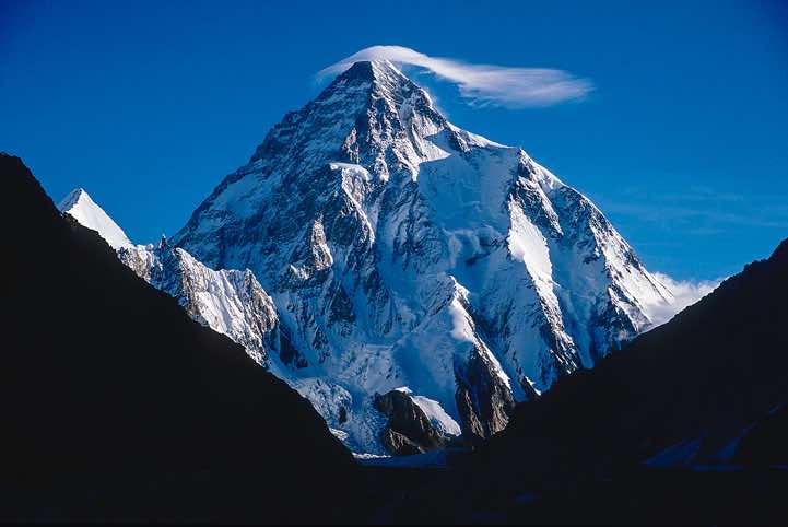 K2 (Chogori), 8611m, seen from Concordia, Karakoram Mountains