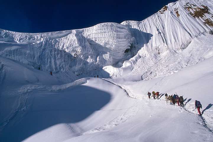 Near the top of the Gondogoro La pass, Karakoram Mountains