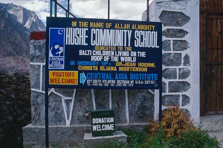 Sign, Hushe, Karakoram Mountains