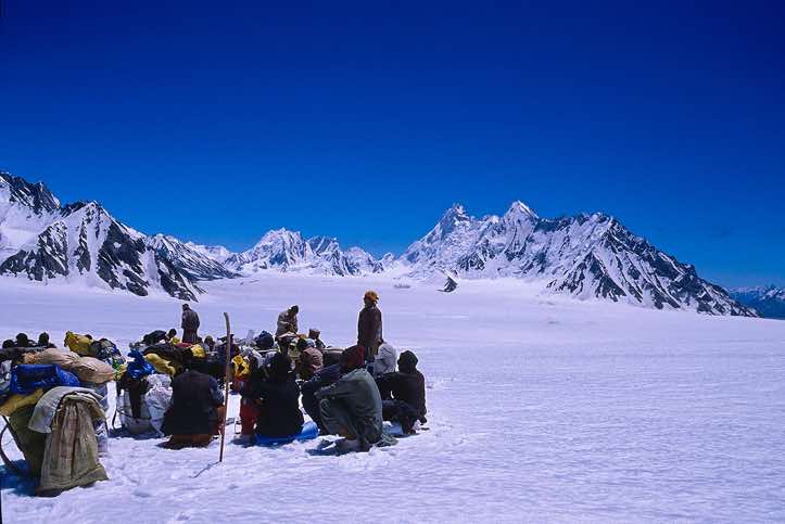 Lunch at Snow Lake, Karakoram Mountains