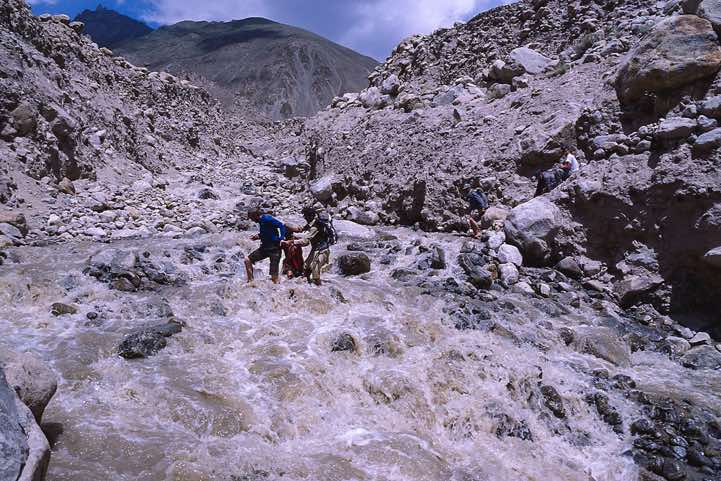 River Crossing, Karakoram Mountains