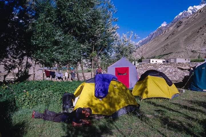 Camp Hispar village, 3150m, Karakoram Mountains