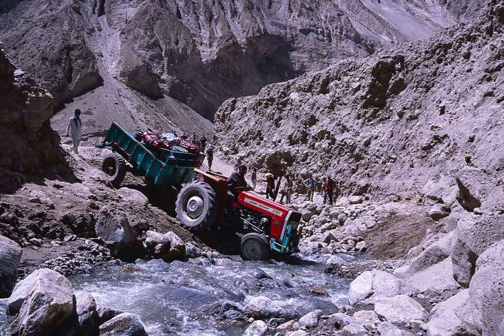Unconventional luggage transport, Karakoram Mountains