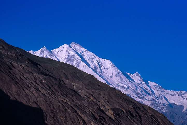 Rakaposhi, 7788m, seen from Karimabad, Karakoram Mountains