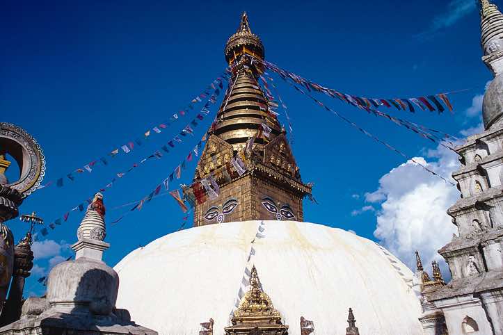 The buddhist temple of Swayambhunath, Kathmandu