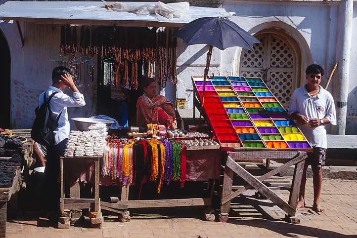 Colourful offerings, Pashupatinath