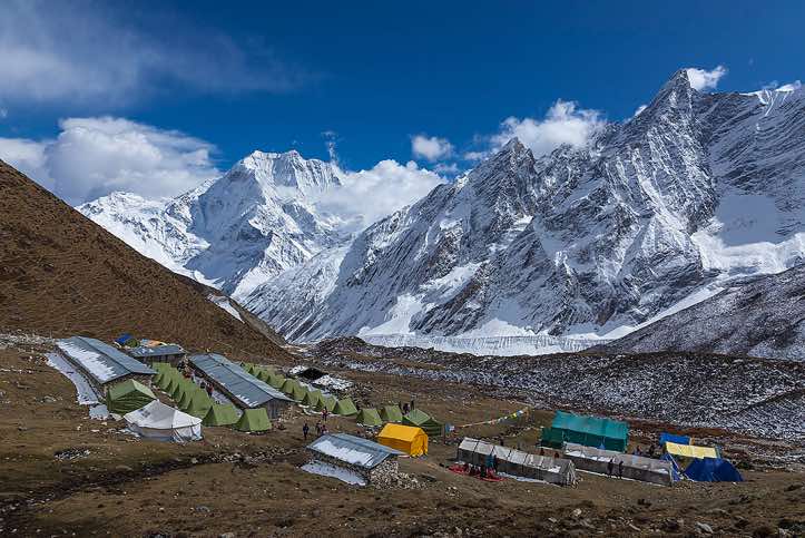 Dharamsala (Larkye Phedi), Mount Pang Puchi, 6377m