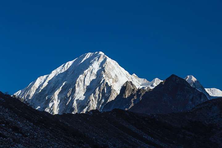 Nemjung, 7140m, seen from Bimtang (Bimthang) village