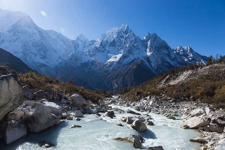 Mount Phungi, 6528m, from the north-west