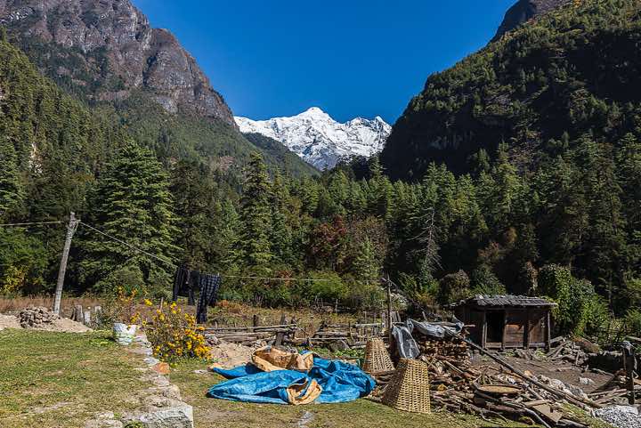 View up the valley, Dudh Khola