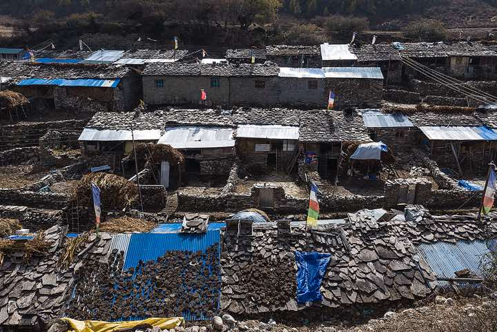 Stone houses in Sama (Samagaon), Buri Gandaki Valley