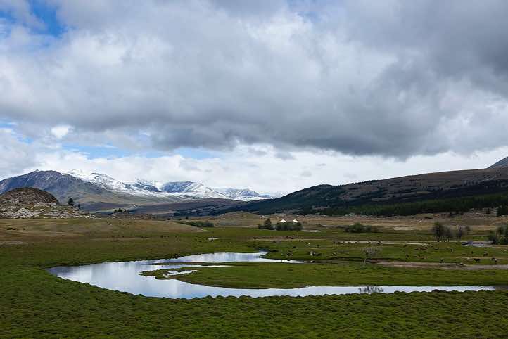 River in Tavan Bogd National Park, Altai Mountains, Western Mongolia