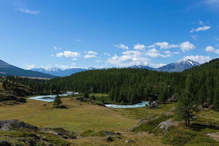 River in Tavan Bogd National Park, Altai Mountains, Western Mongolia