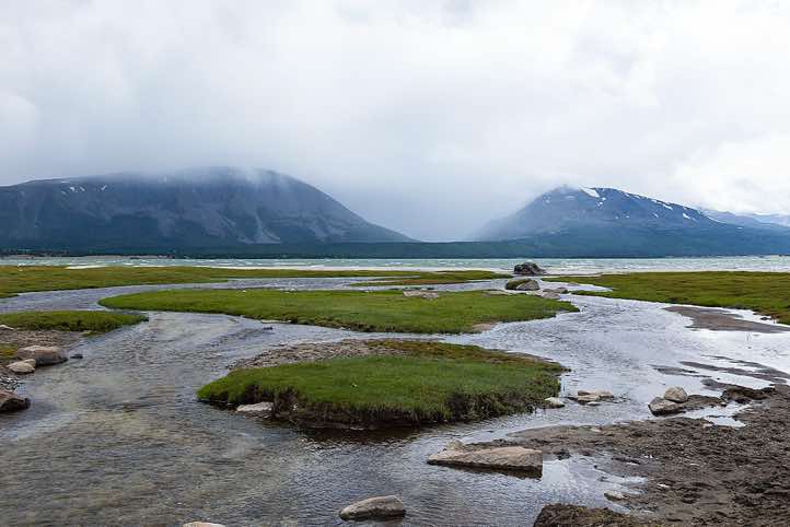 Lake in Tavan Bogd National Park, Altai Mountains, Western Mongolia