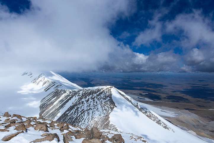 Top of Malchin Peak (4050m), Tavan Bogd National Park, Altai Mountains, Western Mongolia