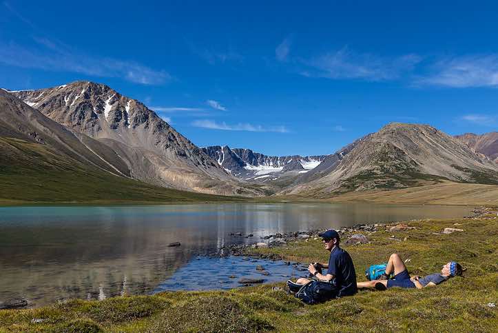 Lake in Tavan Bogd National Park, Altai Mountains, Western Mongolia