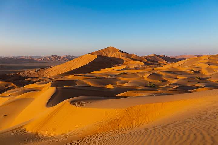 Sand dunes, desert landscape, Rub al Khali, Empty Quarter, Dhofar region