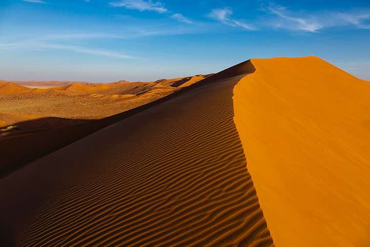 Dune crest, desert landscape, Rub al Khali, Empty Quarter, Dhofar region