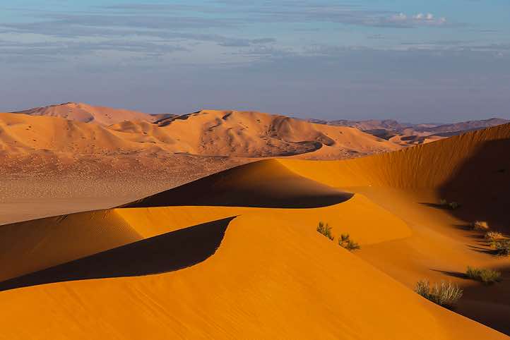 Dune crest, desert landscape, Rub al Khali, Empty Quarter, Dhofar region