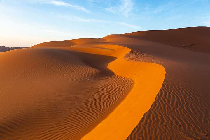 Sand dunes, desert landscape, Rub al Khali, Empty Quarter, Dhofar region