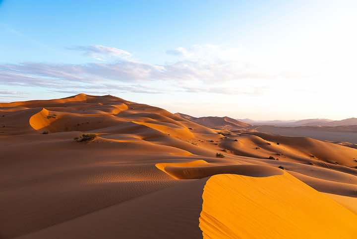 Sand dunes, desert landscape, Rub al Khali, Empty Quarter, Dhofar region