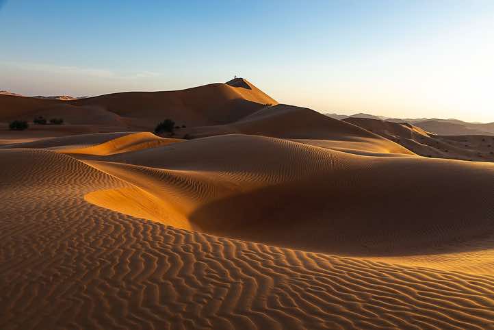 Sand dunes, desert landscape, Rub al Khali, Empty Quarter, Dhofar region