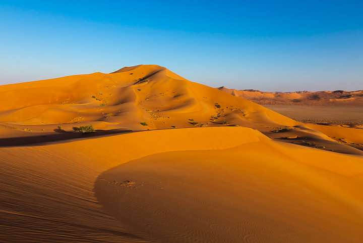 Sand dunes, desert landscape, Rub al Khali, Empty Quarter, Dhofar region