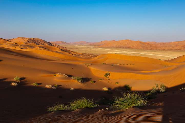 Sand dunes, desert landscape, Rub al Khali, Empty Quarter, Dhofar region