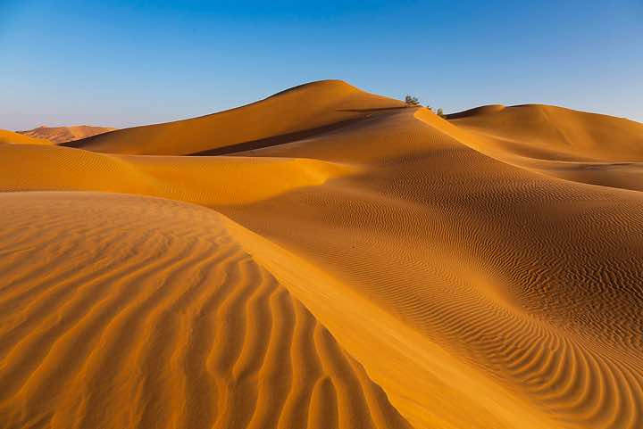 Sand dunes, desert landscape, Rub al Khali, Empty Quarter, Dhofar region