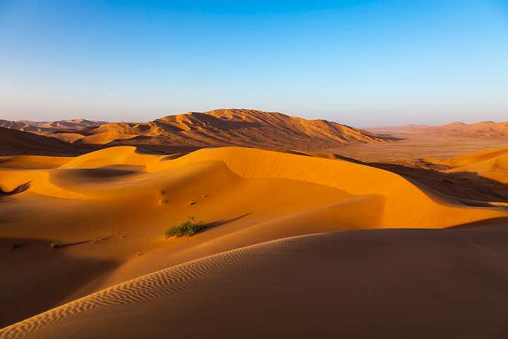 Sand dunes, desert landscape, Rub al Khali, Empty Quarter, Dhofar region