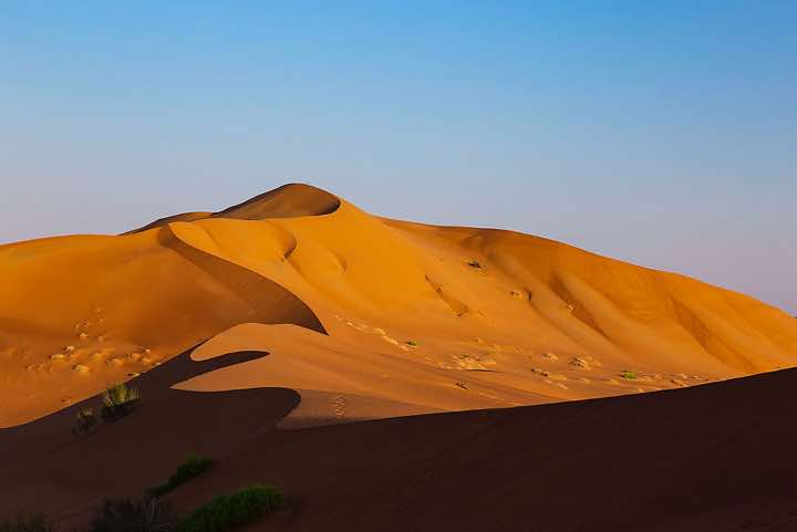 Dune crest, desert landscape, Rub al Khali, Empty Quarter, Dhofar region