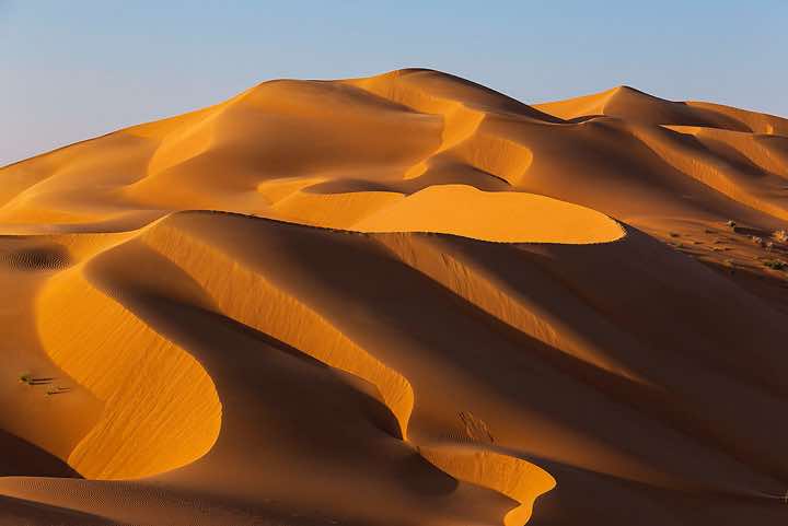 Sand dunes, desert landscape, Rub al Khali, Empty Quarter, Dhofar region