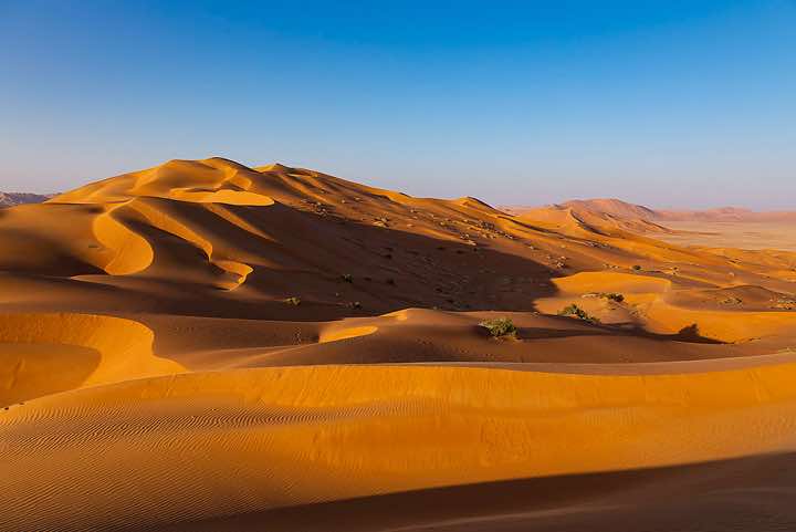 Sand dunes, desert landscape, Rub al Khali, Empty Quarter, Dhofar region