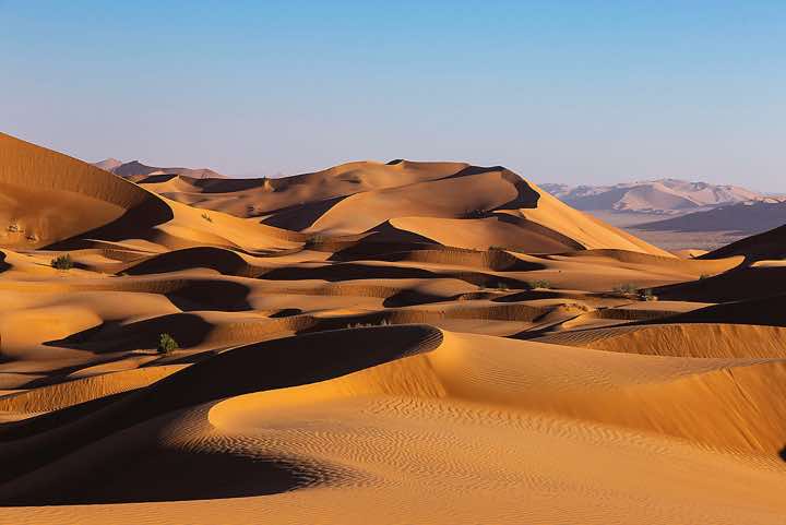 Sand dunes, desert landscape, Rub al Khali, Empty Quarter, Dhofar region