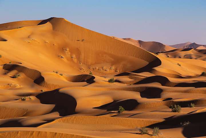 Sand dunes, desert landscape, Rub al Khali, Empty Quarter, Dhofar region