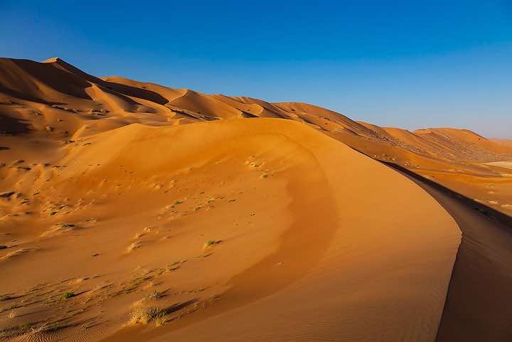 Sand dunes, desert landscape, Rub al Khali, Empty Quarter, Dhofar region