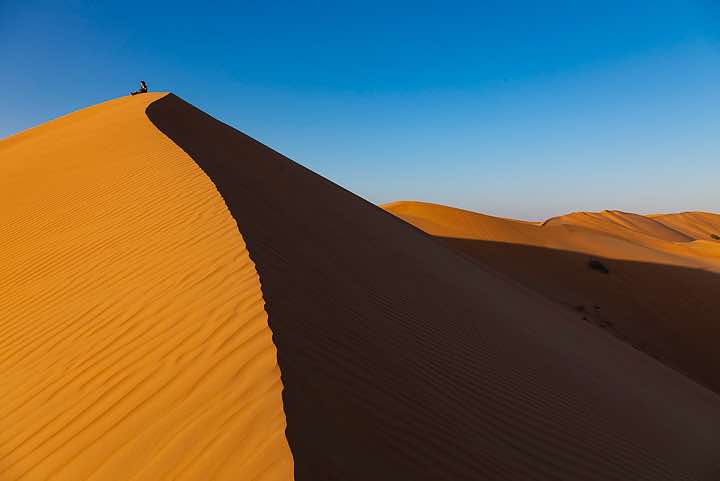Dune crest, desert landscape, Rub al Khali, Empty Quarter, Dhofar region