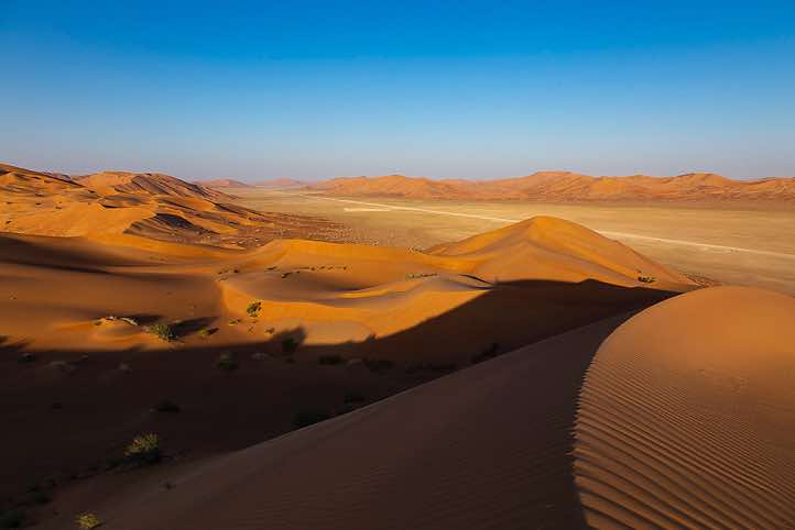 Sand dunes, desert landscape, Rub al Khali, Empty Quarter, Dhofar region