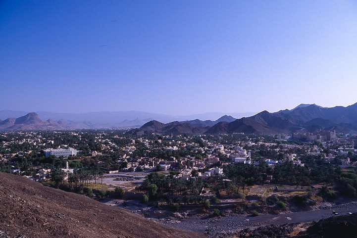 Overlooking the city of Bahla