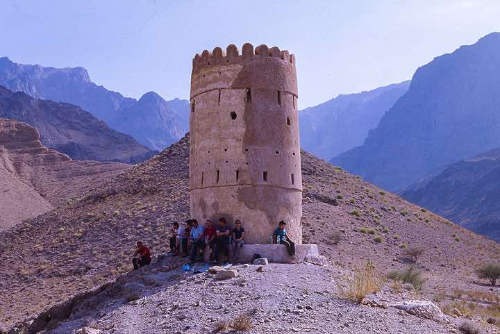 Lunch stop at old tower