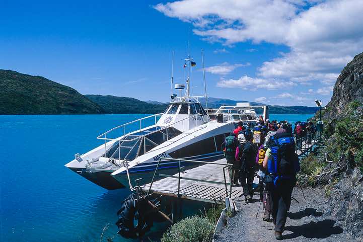 Lago Pehoe ferry, Torres Del Paine National Park, Chile
