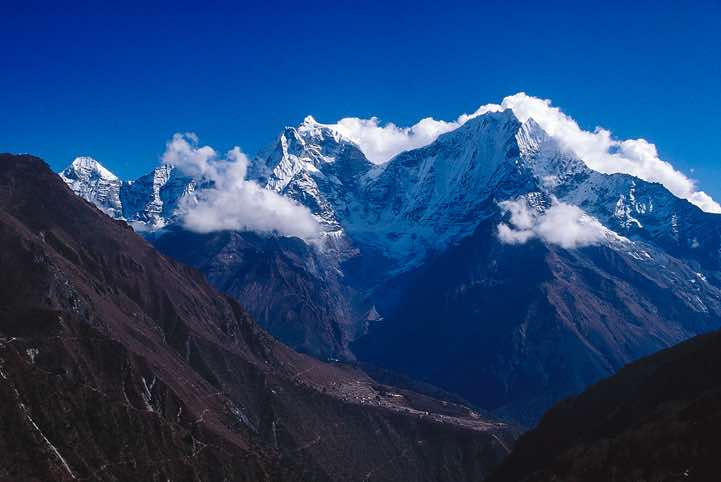 Kang Taiga, 6779m, and Tramserku, 6608m, seen from the Gokyo Valley