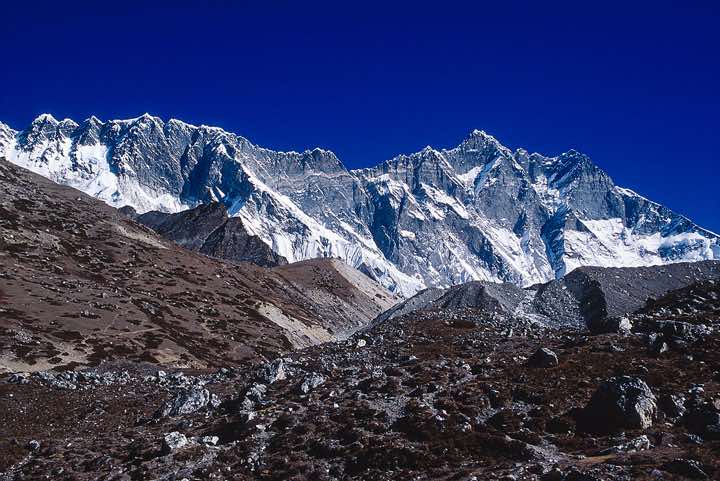 Nuptse, 7879m, and Lhotse, 8501m, Chukhung Valley