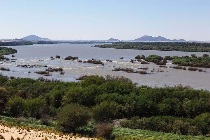 The third Cataract, or rapids, of the River Nile, situated south of Delgo, Northern Sudan