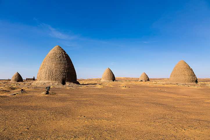 Beehive tombs, Old Dongola, Northern Sudan